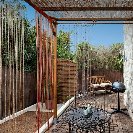 Studio Terrasse La Roulotte Du Tzigane Mandara Beach Antibes 胡安莱潘 外观 照片